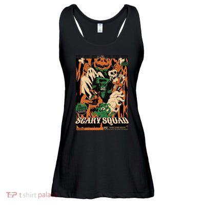 Scary Squad Halloween Ladies Essential Flowy Tank