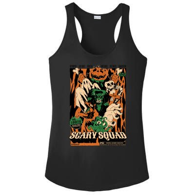 Scary Squad Halloween Ladies PosiCharge Competitor Racerback Tank