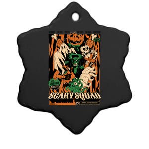 Scary Squad Halloween Ceramic Star Ornament