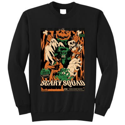 Scary Squad Halloween Tall Sweatshirt