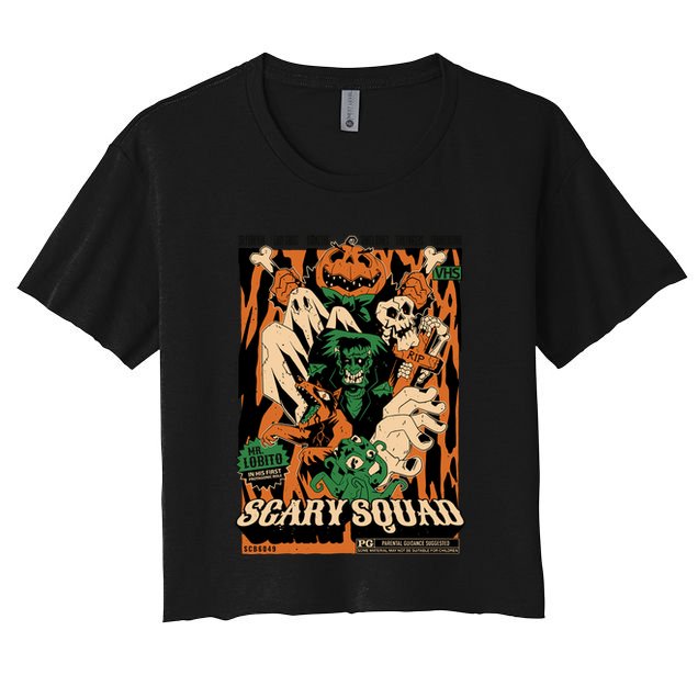 Scary Squad Halloween Crop Top
