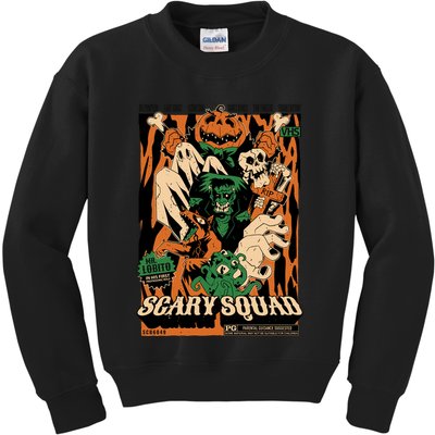Scary Squad Halloween Kids Sweatshirt