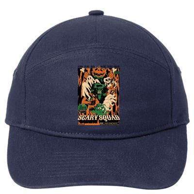 Scary Squad Halloween 7-Panel Snapback Hat