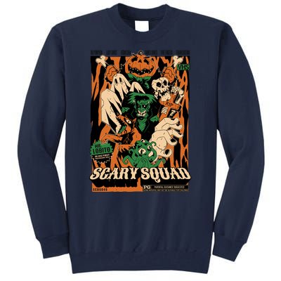 Scary Squad Halloween Tall Sweatshirt