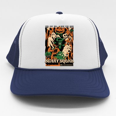 Scary Squad Halloween Trucker Hat