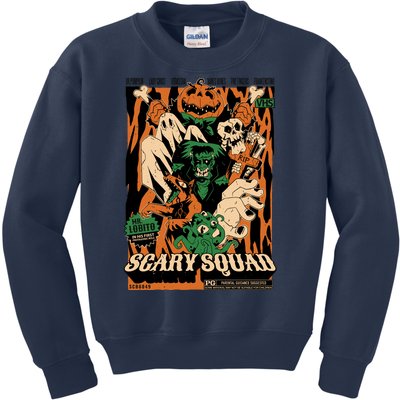 Scary Squad Halloween Kids Sweatshirt