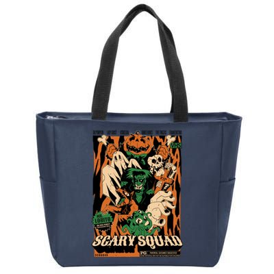 Scary Squad Halloween Zip Tote Bag