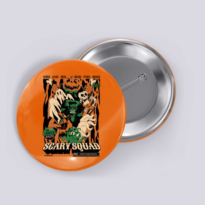 Scary Squad Halloween Button