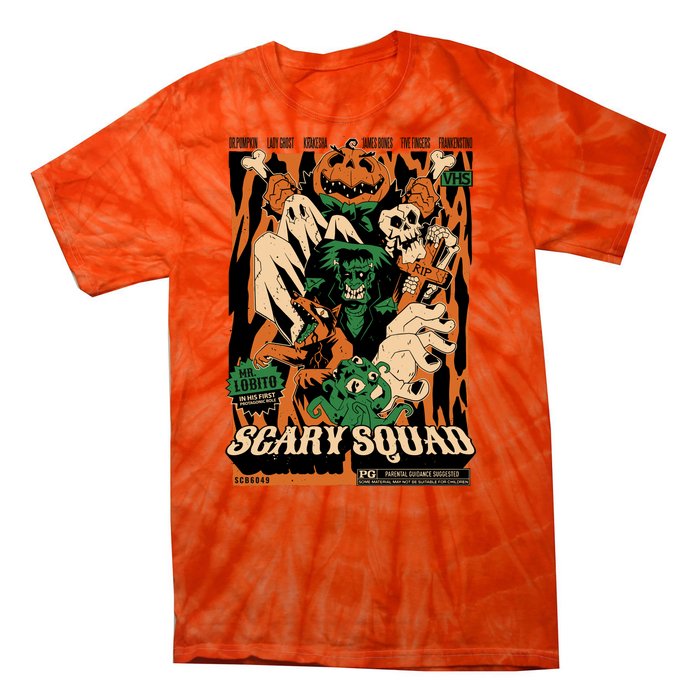 Scary Squad Halloween Tie-Dye T-Shirt