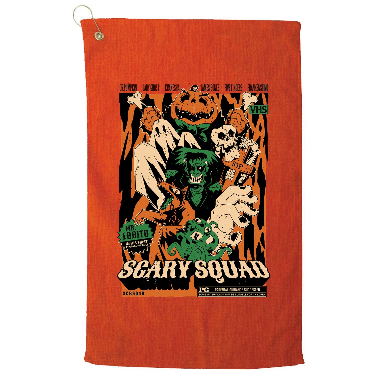 Scary Squad Halloween Golf Towel