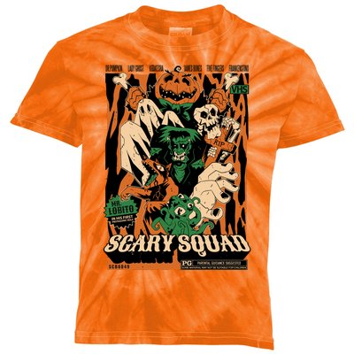 Scary Squad Halloween Kids Tie-Dye T-Shirt