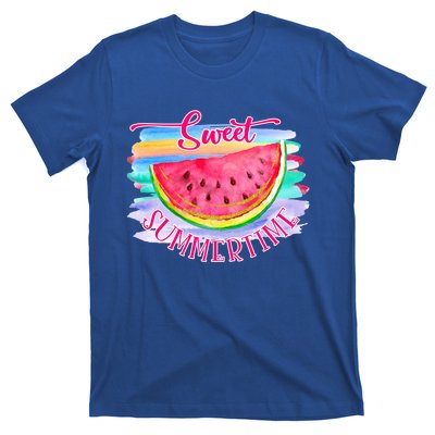 Sweet Summertime Hello Summer Vibes Beach Vacay Watermelon Great Gift T-Shirt