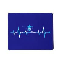 Skiing Ski Heartbeat Gift For Skiers Gift Mousepad