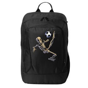 Soccer Skeleton Halloween Boy Soccer Player Halloween City Backpack