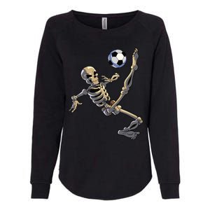 Soccer Skeleton Halloween Boy Soccer Player Halloween Womens California Wash Sweatshirt