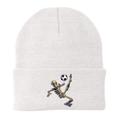 Soccer Skeleton Halloween Boy Soccer Player Halloween Knit Cap Winter Beanie