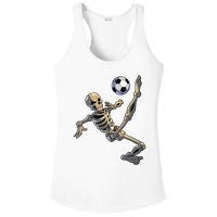 Soccer Skeleton Halloween Boy Soccer Player Halloween Ladies PosiCharge Competitor Racerback Tank