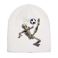 Soccer Skeleton Halloween Boy Soccer Player Halloween Short Acrylic Beanie