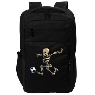 Soccer Skeleton Halloween Boy Soccer Player Halloween Impact Tech Backpack