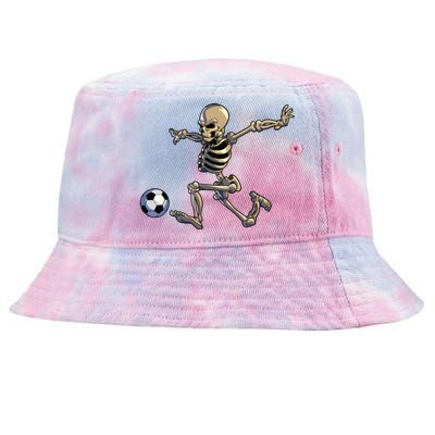 Soccer Skeleton Halloween Boy Soccer Player Halloween Tie-Dyed Bucket Hat