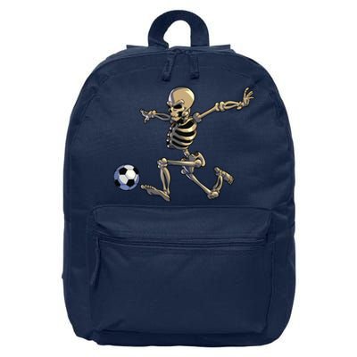 Soccer Skeleton Halloween Boy Soccer Player Halloween 16 in Basic Backpack