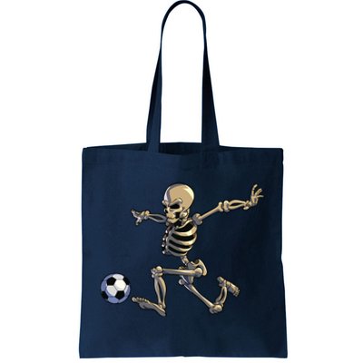 Soccer Skeleton Halloween Boy Soccer Player Halloween Tote Bag