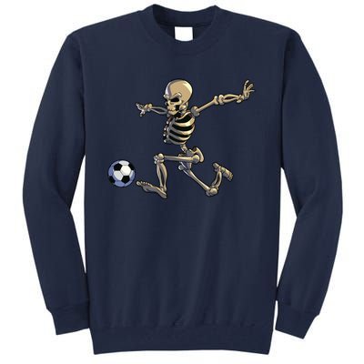 Soccer Skeleton Halloween Boy Soccer Player Halloween Tall Sweatshirt