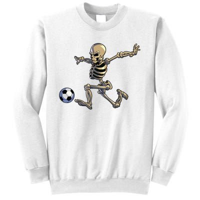 Soccer Skeleton Halloween Boy Soccer Player Halloween Sweatshirt