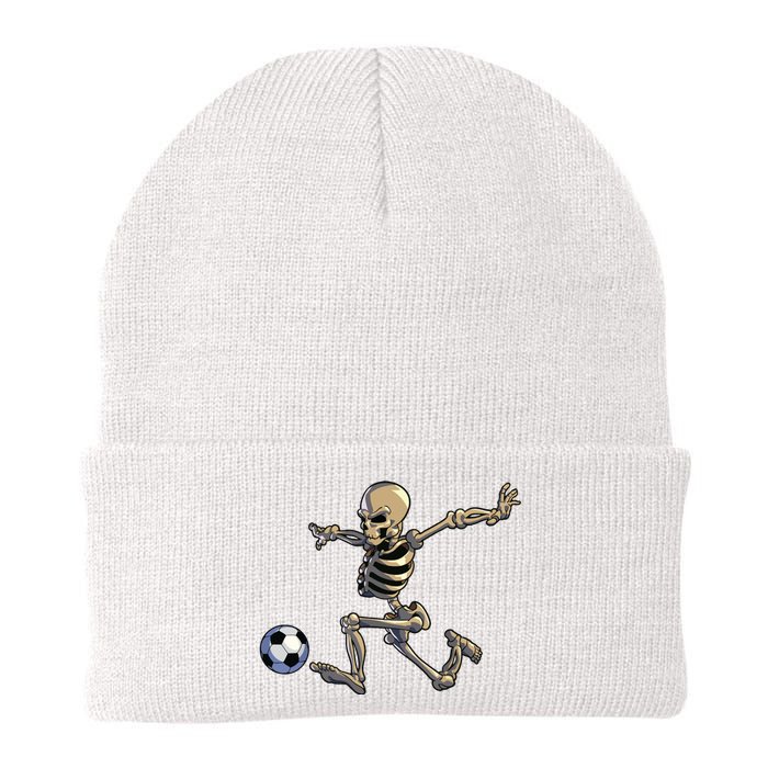 Soccer Skeleton Halloween Boy Soccer Player Halloween Knit Cap Winter Beanie