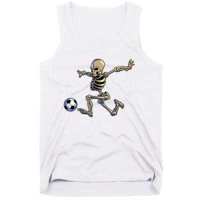 Soccer Skeleton Halloween Boy Soccer Player Halloween Tank Top