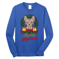 Santa Sphynx Hairless Cat Lovers Christmas Gift Long Sleeve Shirt