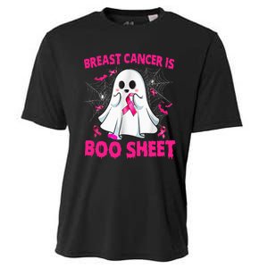 Spooky Support Halloween Breast Cancer Awareness Cooling Performance Crew T-Shirt