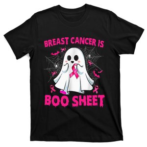 Spooky Support Halloween Breast Cancer Awareness T-Shirt