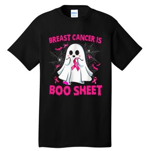 Spooky Support Halloween Breast Cancer Awareness Tall T-Shirt