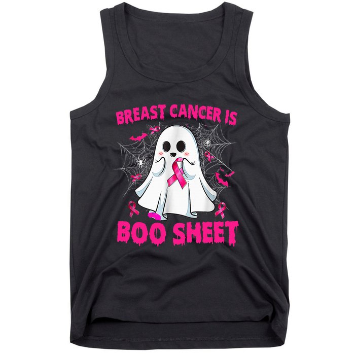 Spooky Support Halloween Breast Cancer Awareness Tank Top