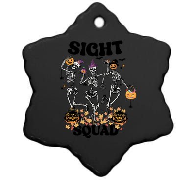 Sight Squad Halloween Optometry Technician Ceramic Star Ornament