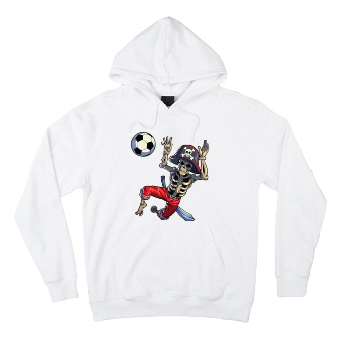 Soccer Skeleton Halloween Soccer Goalkeeper Pirate Halloween Hoodie