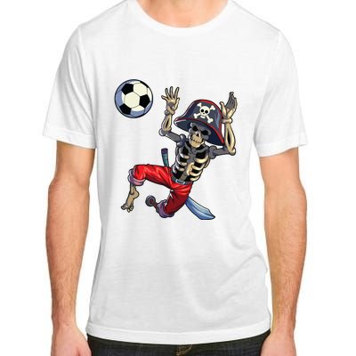 Soccer Skeleton Halloween Soccer Goalkeeper Pirate Halloween Adult ChromaSoft Performance T-Shirt