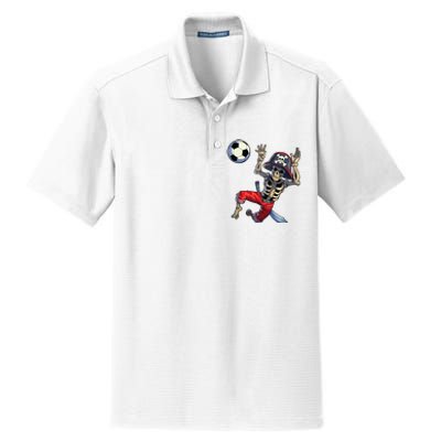 Soccer Skeleton Halloween Soccer Goalkeeper Pirate Halloween Dry Zone Grid Polo