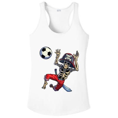 Soccer Skeleton Halloween Soccer Goalkeeper Pirate Halloween Ladies PosiCharge Competitor Racerback Tank
