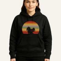 Scope Squirrel Hunter Vintage Retro Target Squirrel Hunting Hoodie