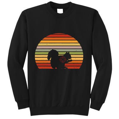 Scope Squirrel Hunter Vintage Retro Target Squirrel Hunting Sweatshirt