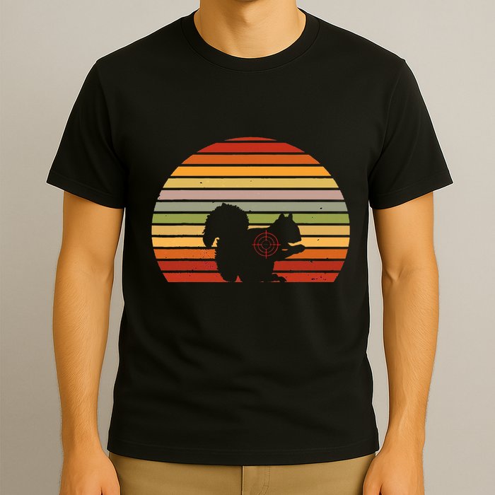 Scope Squirrel Hunter Vintage Retro Target Squirrel Hunting T-Shirt