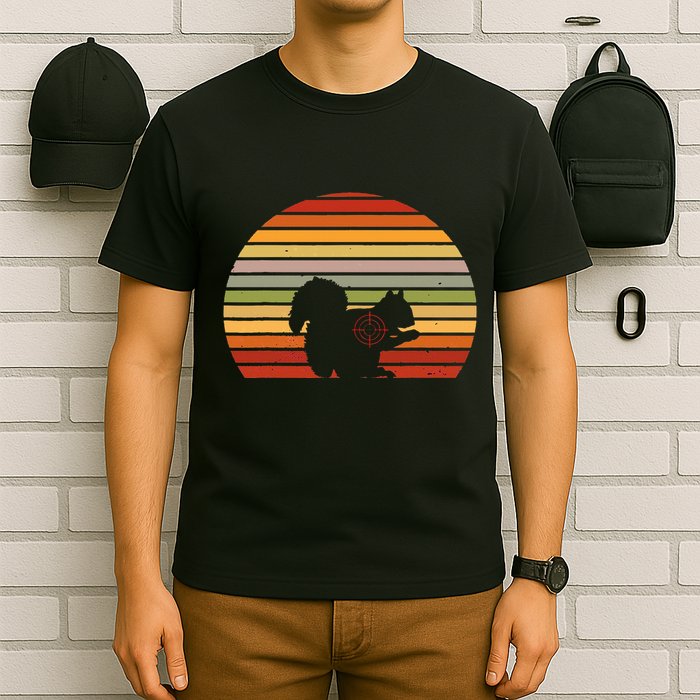 Scope Squirrel Hunter Vintage Retro Target Squirrel Hunting T-Shirt