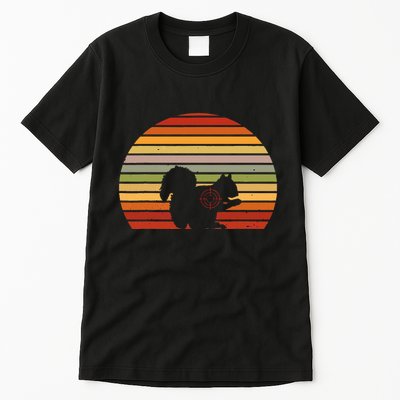 Scope Squirrel Hunter Vintage Retro Target Squirrel Hunting Tall T-Shirt