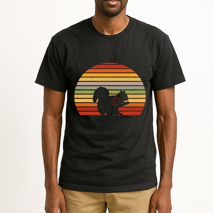 Scope Squirrel Hunter Vintage Retro Target Squirrel Hunting Tall T-Shirt