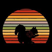Scope Squirrel Hunter Vintage Retro Target Squirrel Hunting Button