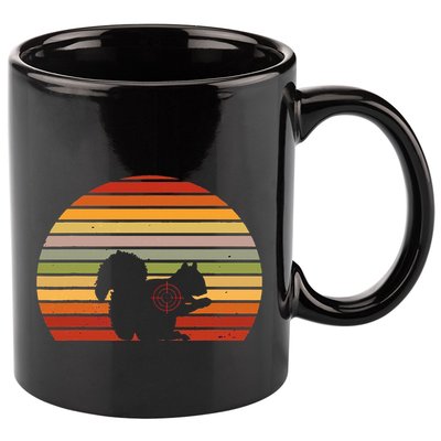 Scope Squirrel Hunter Vintage Retro Target Squirrel Hunting 11oz C Handle Ceramic Mug