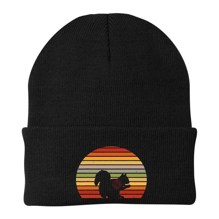 Scope Squirrel Hunter Vintage Retro Target Squirrel Hunting Beanie