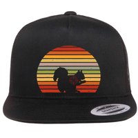 Scope Squirrel Hunter Vintage Retro Target Squirrel Hunting Flatbill Hat